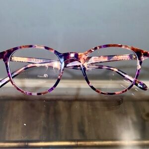 KREWE Purple and Brown Tortoise Glasses